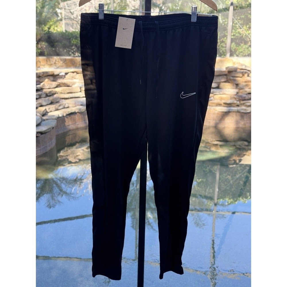 Nike Women's Dri-FIT Academy Pants XL Black Track Activewear DR1671-010